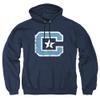 LOGOVISION The Citadel Distressed Primary Logo Adult Pull-Over Hoodie, Navy, Large view 1