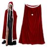 BESTYASH Velvet Santa Cloak Hood Luxurious Christmas Cape for Holiday Cosplay and Festivities for Celebrations and Parades Multi view 1
