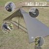 Onewind Ultralight Shelter and Footprint, Lightweight Poncho Shelter with 4000mm WaterproofTent Footprint view 4