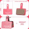 GRASKY Bicycle Hydraulic Disc Brake Pads Compatible with MT200 Metallic Brake Pads Metal Road Mountain Bike Brake Pads Compatible with B01S B03S B05S(Mult-Metallic 8Pairs) view 2