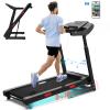 CIIHI Treadmill with Auto Incline - Adjustable Height Handrail 15% Auto Incline Treadmill with 400 lbs Capacity - Foldable Running Machine for Home with APP, Voice Control and Speaker - 8.7 MPH view 1