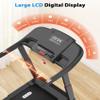 CIIHI Treadmill with Auto Incline - Adjustable Height Handrail 15% Auto Incline Treadmill with 400 lbs Capacity - Foldable Running Machine for Home with APP, Voice Control and Speaker - 8.7 MPH view 4