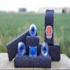 GHOST BOARDS 70mm LED Longboard Wheels - Light Up Wheels for Longboards with ABEC-7 Bearings for Smooth Ride- Bright Skate Wheels Grip Any Surface- Raise Your Ride with Flashy Skate Wheels - Blue view 2