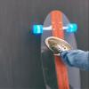 GHOST BOARDS 70mm LED Longboard Wheels - Light Up Wheels for Longboards with ABEC-7 Bearings for Smooth Ride- Bright Skate Wheels Grip Any Surface- Raise Your Ride with Flashy Skate Wheels - Blue view 3