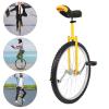 DYNAMI 24 Inch Unicycle for Adults,Outdoor Sports Wheel Unicycle with Manganese Steel Frame and Aluminum Alloy Rim,Adjustable Height,Load 154 lbs,Anti-slip For Outdoor Sports Fitness Exercise (Yellow) view 2
