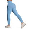 Aoxjox Workout Peach Contour Seamless Hidden Scrunch Butt Lift Leggings for Women Gym Yoga Pants 24" (Blue Moon, X-Large) view 1