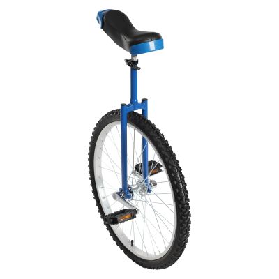 YHISUAILO Outdoor Wheel Unicycle, 16Inch/24Inch One Wheel Bike Adjustable Seat Exercise Bicycle for 7-60 Years Old, Outdoor Sports Fitness Exercise Unicycle (24Inch Blue)