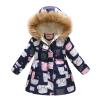 AIMAOMI Girls Winter Coat Warm Heavyweight Mediun Length Jackets Down-like Cotton Wadding Outwear Kids Winter (Black, 10-11 Years) view 2