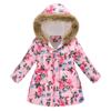 AIMAOMI Girls Winter Coat Warm Heavyweight Mediun Length Jackets Down-like Cotton Wadding Outwear Kids Winter (Hot Pink, 4-5 Years) view 2
