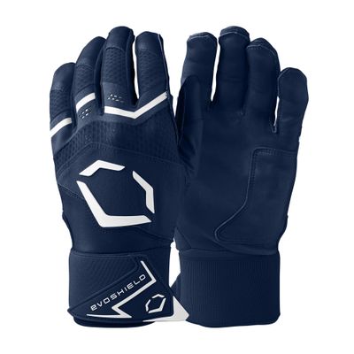 EvoShield Carbyne Adult Batting Gloves with Strap - Navy, Large