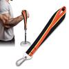 Double-Sewn Thick Arm Wrestling Training Strap with Stainless Steel Triangular Buckle  Durable Arm Wrestling Belt for Free Weights and Cable Machine Training (Orange) view 1