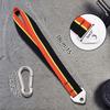 Double-Sewn Thick Arm Wrestling Training Strap with Stainless Steel Triangular Buckle  Durable Arm Wrestling Belt for Free Weights and Cable Machine Training (Orange) view 2