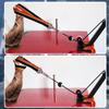 Double-Sewn Thick Arm Wrestling Training Strap with Stainless Steel Triangular Buckle  Durable Arm Wrestling Belt for Free Weights and Cable Machine Training (Orange) view 4