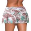 Aleumdr Women's Swim Skirt Swimsuit Bottom with Shorts Waistband Swimdress Ruffle Swim Bottoms Blue Flower XX-Large view 2