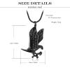 AIWENXI Eagle Urn Necklace for Ashes of Loved Ones Keepsake Ash Holder for Pet Human Memorial Cremation Jewelry for Ashes for Men Women view 2