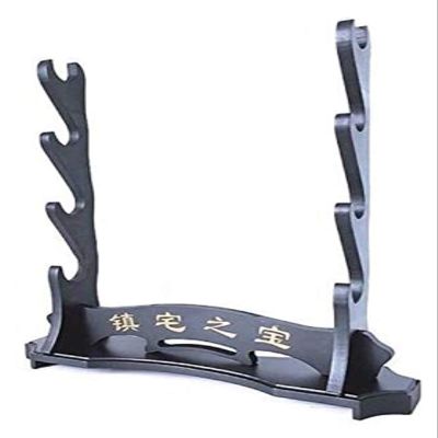 A1DFDFGOQSFG Sword Stand Wood Floor Stand Katana Display Suitable for Samurai Sword Holder 4Tier Samurai Sword Holder