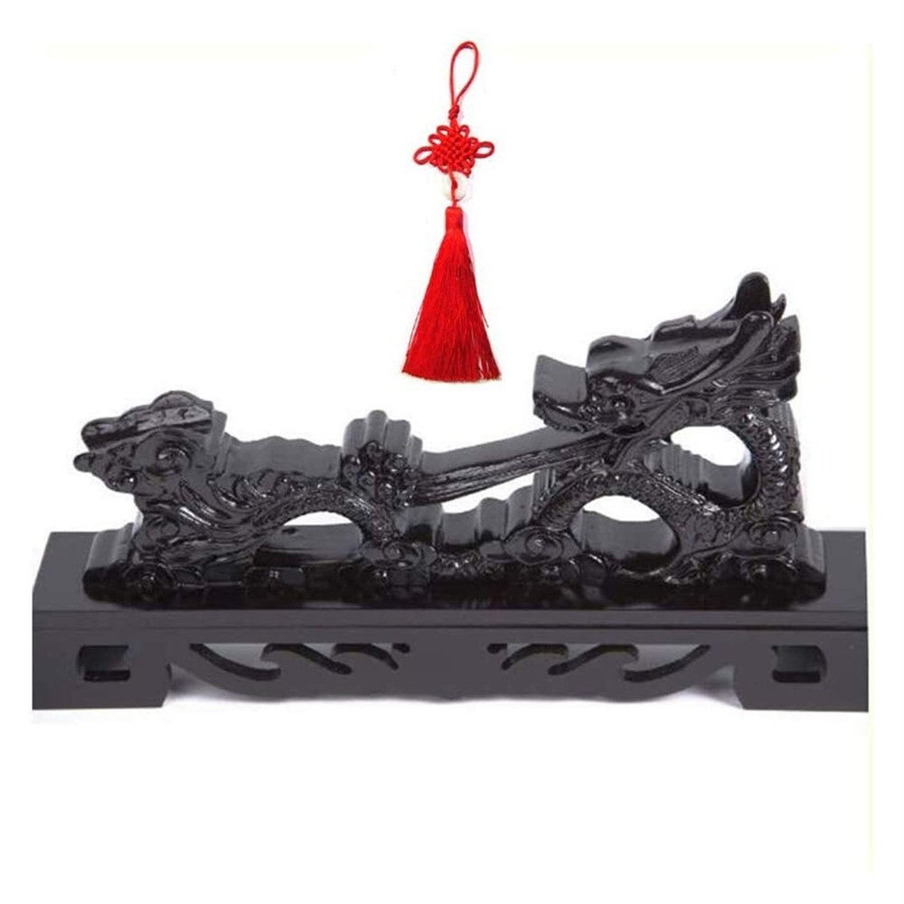A1DFDFGOQSFG Sword Stand Katana Stand Dragon Resin Black Samurai Sword Holder Stand Samurai Sword Holder