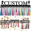 Personalized Medal Holders with Name Metal Display Rack for Awards Ribbons - Metal Custom Plaques Hanger for Wall Mount Hold Hanger Display Customized Sports Ribbon Holder Gift for Athletes Boy Girl view 1