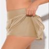Aleumdr Women's Three Layered Waistband Ruffle Swimdress Swim Skirt Swimsuit Bottom Light Beige XX-Large view 3
