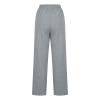 Wide Leg Sweatpants Women Fleece Lined Casual Baggy Pants Comfy Skin Friendly Soft Elastic High Waist Flare Pants Drawstring Flare Sweatpants Women Relaxed Fit Lounge Flare Yoga Pants with Pockets view 3