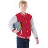 NHUHEQ Kids Baseball Jackets Boys Girls Fit Varsity Jacket Casual Lightweight Plain Button Cardigan School Coat view 1