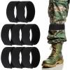 8Pcs Boot Blousers, Ankle Straps, 1.5Inches Elastic Boot Straps Blousing Straps, Trousers Blouses Straps, Ankle Hook and Loop, Boot Bands for Fishing Hunting Hiking Cycling Gardening Uniform view 1
