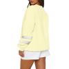 Fleece Sweatshirts Trendy Womens Plus Size Sweatshirts Color Block Crewneck Oversized Sweatshirts Winter Warm Pullover Sweaters Cute Fall Outfits Casual Lightweight Sweatshirts Christmas Sweatshirts view 3