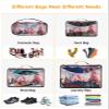 Christmas Pink Candy House Tree 4 Set Packing Cubes, Winter Xmas Ball Snowflake Sky Blue Packing Cubes for Carry on Suitcase Travel Essential Bag for Clothes Shoes Cosmetics Toiletry view 4