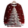 Ugly Christmas Sweaters for Women 2025 Funny Plus Size Xmas Tops Cute Sweater Pullover Crewneck Holiday Sweatshirts Christmas Tree Sweater Deep Red Christmas Sweaters view 2