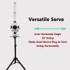 JYXYXSCP Badminton Training Machine,Automatic Serve Machine w/2-4S Frequency.Adjustable Tee-Off Distance(1.5-2M/6.5-7M) Time(1-5S) and Lift(6-10m) view 3