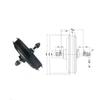 ATO 1000W Gearless Hub Motor 48V Bike Rear Wheel Hub Motor, Bicycle Brushless Hub Spokes Motor, High Speed Gearless Hub Rear Wheel Motor, for Bike Upgrade Parts view 3