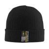 American Crane Operator Beanie for Men Women Knit Cuffed Beanies Warm Winter Hat Skull Cap Black view 1