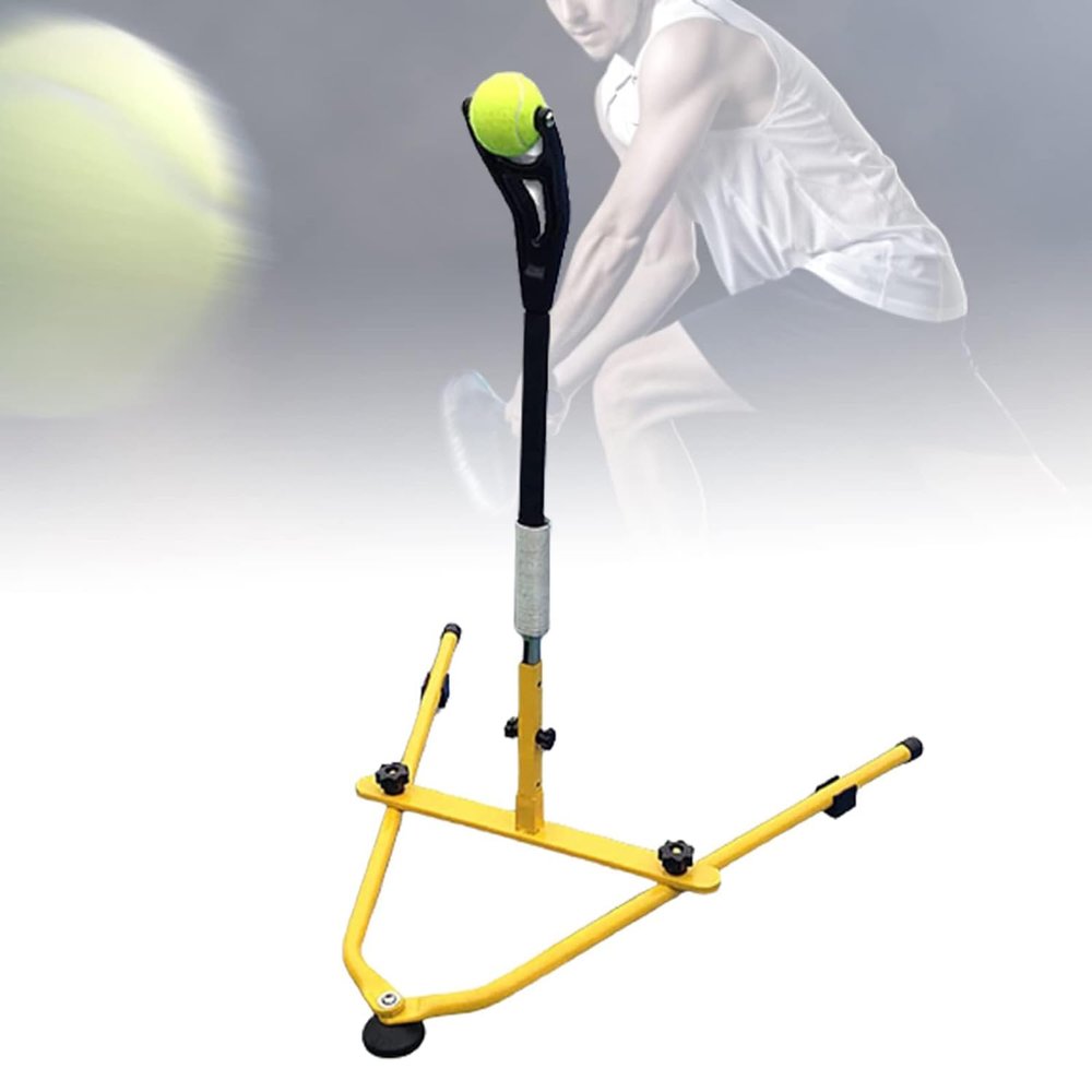 JYXYXSCP Tennis Swing Trainer,Tennis Training Device, Portable Self Training Aid with 76cm-88cm Adjustable Height