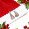 Christmas Tree Shape Clip On Dangle Earrings for Women, Non Pierced, Colorful Cake Heart Star Drop Earring Statement Party Festive Jewelry view 3