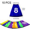 Wiywef Digital Set 1-10 Number to Sign Bucket Covers Football Training Cone Protectors Sign Barrel Numbered Covers view 3
