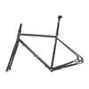 BSFHQS Bike Frame Road Bike Frameset 700C Disc Brake Frame 44cm 47cm 50cm 53cm 56cm Cr-mo Steel Bike Frame Quick Release Frame 100/135mm QR BSA BB68mm(Cement Grey,56cm) view 1