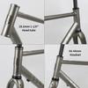 BSFHQS Gravel Bikes Framest Road Bike Frame 700C Thru Axle Frame 100/142mm Disc Brake Frame 44cm 47cm 50cm 53cm 56cm Cr-mo Steel Bike Frame Shifter Internal Routing BSA BB68mm(Brushed Silver,47cm) view 3