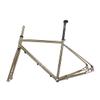 BSFHQS Bike Frame Road Bike Frameset 700C Disc Brake Frame 44cm 47cm 50cm 53cm 56cm Cr-mo Steel Bike Frame Quick Release Frame 100/135mm QR BSA BB68mm(Brushed Silver,56cm) view 1