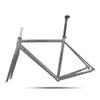 BSFHQS 700C Road Bike Frameset C Brake/Rim Brake Frame 47cm 50cm 53cm Aluminum Alloy Bike Frame Quick Release Frame 100/130MM QR Semi-Internal Routing BSA BB68mm(Silver Grey,53cm) view 1