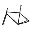 BSFHQS Bike Frame Road Bike Frameset 700C Disc Brake Frame 44cm 47cm 50cm 53cm 56cm Cr-mo Steel Bike Frame Quick Release Frame 100/135mm QR BSA BB68mm(Gloss Black,56cm) view 1