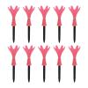 Enlybee 10Pcs Plastic Golf Tees, Adjustable Height and Inclination, 6 Prong Heads for Stability, Wear Resistance, Ideal Gift for Golfers, On Course Golf Accessories (Pink) view 1