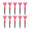 Enlybee 10Pcs Plastic Golf Tees, Adjustable Height and Inclination, 6 Prong Heads for Stability, Wear Resistance, Ideal Gift for Golfers, On Course Golf Accessories (Pink) view 2