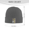 American Crane Operator Beanie for Men Women Knit Cuffed Beanies Warm Winter Hat Skull Cap Deep Heather view 2
