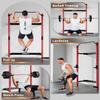Folding Wall Mounted Squat Rack, Multi-Functional Power Rack for Home Gym Small Spaces, 1000 Pounds Capacity Foldable Squat Rack with Attachments, 2.36" x 2.36" Space Saving Power Cage view 2
