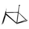 BSFHQS Bike Frameset 700C Road Bike Frame Quick Release Frame 100/130MM Aluminum Alloy Bike Frame 47cm 50cm 53cm C Brake/Rim Brake Frame Semi-Internal Routing(Gloss Black,50cm) view 1