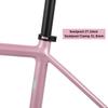 BSFHQS Road Bike Frameset Gravel Bikes Frame 700C Disc Brake Frame Aluminum Alloy Bike Frame 44cm 47cm 50cm 53cm Thru Axle Frame 100/142mm BSA BB68mm(Pink,50cm) view 4