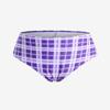 ROSE GAL Plus Size Ruffles Flounce Padded Plaid Three Piece Skirt Tankini Swimsuit(Purple/5X) view 4