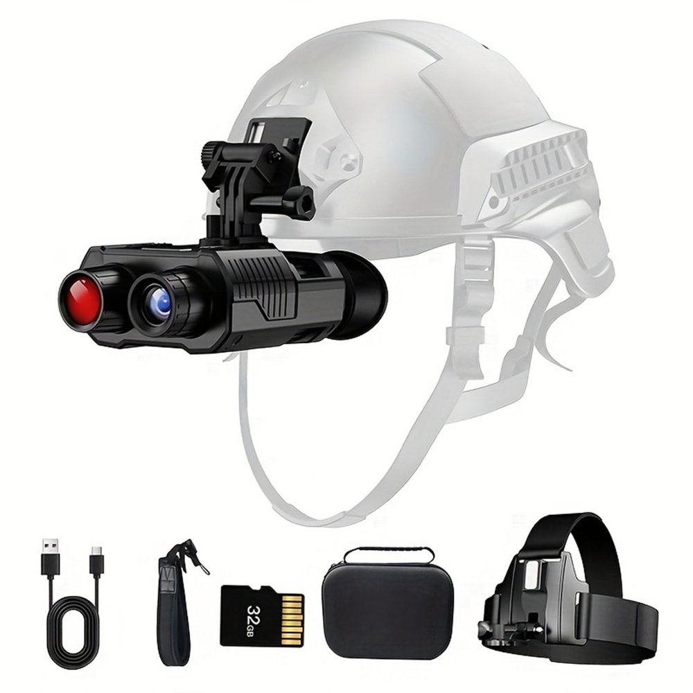 Miasazyr Head Mounted Night Vision Goggles, 4K Night Vision Binoculars for Adults, 984FT Digital Infrared Night Vision with 3D Vision Effect & 8 X Zoom for Camping