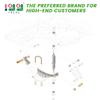 10L0L Golf Cart Front and Rear Shocks and Heavy Duty Rear 4-Leaf Spring Kit for Club Car DS G&E 1988-up Golf Cart view 2