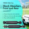 10L0L Golf Cart Front and Rear Shocks and Heavy Duty Rear 4-Leaf Spring Kit for Club Car DS G&E 1988-up Golf Cart view 3